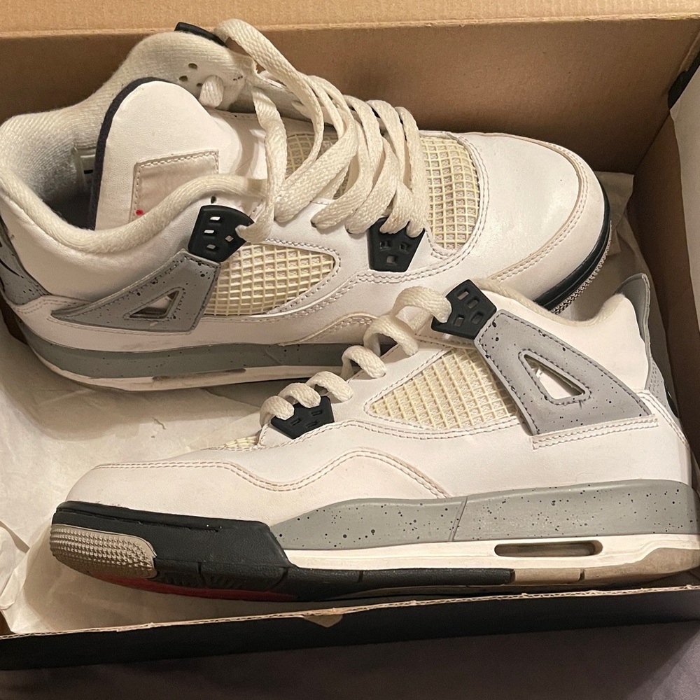 Jordan Sneakers with White and Gray Accents
